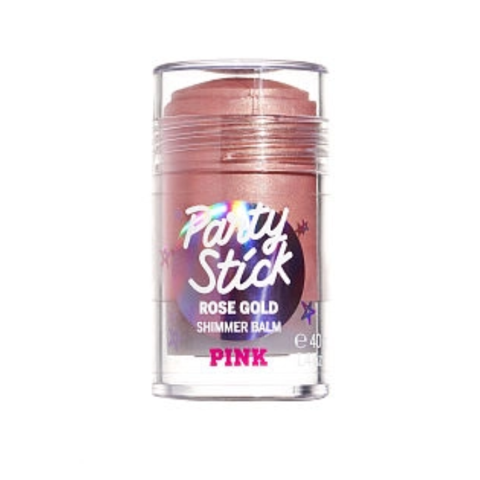Bargain! Victorias Secret PINK Party Stick Rose Gold Shimmer Balm